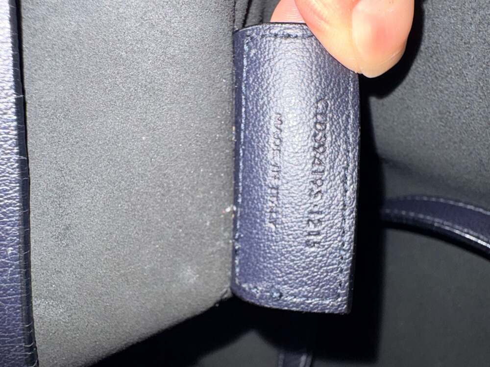 Saint Laurent East West Shopping Tote in Navy Blue Like New - Picture 14 of 16